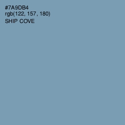#7A9DB4 - Ship Cove Color Image